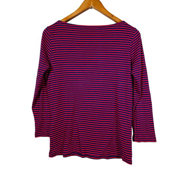 Vineyard Vines Stripe Knit Top Pullover Scoop Neck Long Sleeve - M - Picture 8 of 10